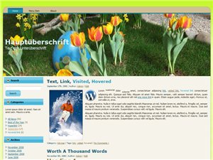 Ostern Blog Homepage Vorlage WordPress Template