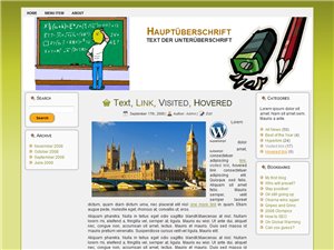 Schule Blog Homepage Vorlage WordPress Template